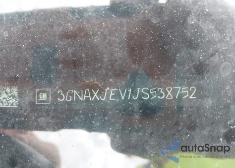 2018 Chevrolet Equinox Lt z USA, uszkodzony, nr VIN 3GNAXJEV1JS538752